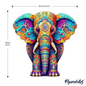 Puzzle in Legno Adulti - Elefante Maestoso