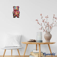 Carica l&#39;immagine nel visualizzatore di Gallery, Puzzle in Legno Adulti - Orsacchiotto Floreale