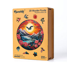 Carica l&#39;immagine nel visualizzatore di Gallery, Puzzle in Legno Adulti - Tramonto in montagna