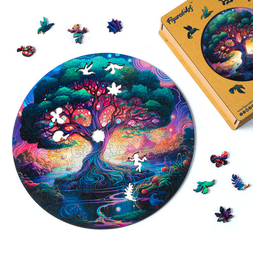 Puzzle in Legno Adulti - Albero Mistico