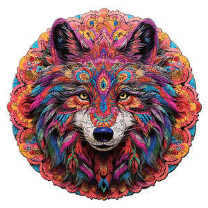 Puzzle in Legno Adulti - Lupo Mandala