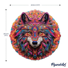 Carica l&#39;immagine nel visualizzatore di Gallery, Puzzle in Legno Adulti - Lupo Mandala