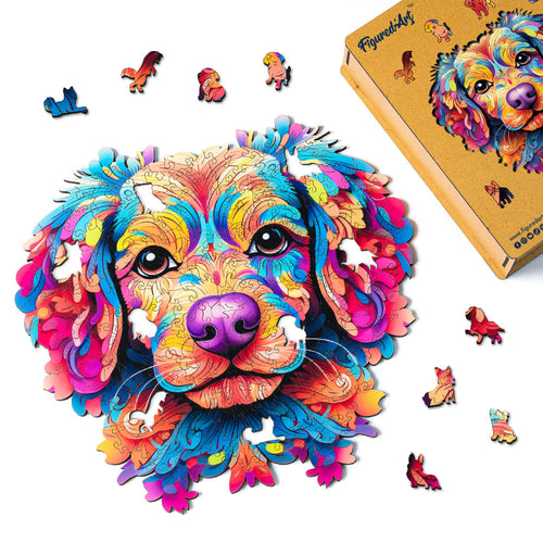 Puzzle in Legno Adulti - Cane Mandala