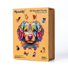 Carica l&#39;immagine nel visualizzatore di Gallery, Puzzle in Legno Adulti - Cane Mandala
