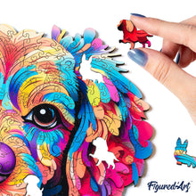 Carica l&#39;immagine nel visualizzatore di Gallery, Puzzle in Legno Adulti - Cane Mandala