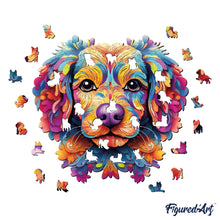 Carica l&#39;immagine nel visualizzatore di Gallery, Puzzle in Legno Adulti - Cane Mandala
