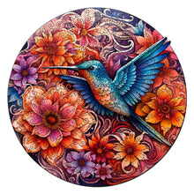 Carica l&#39;immagine nel visualizzatore di Gallery, Puzzle in Legno Adulti - Colibrì tra i Fiori