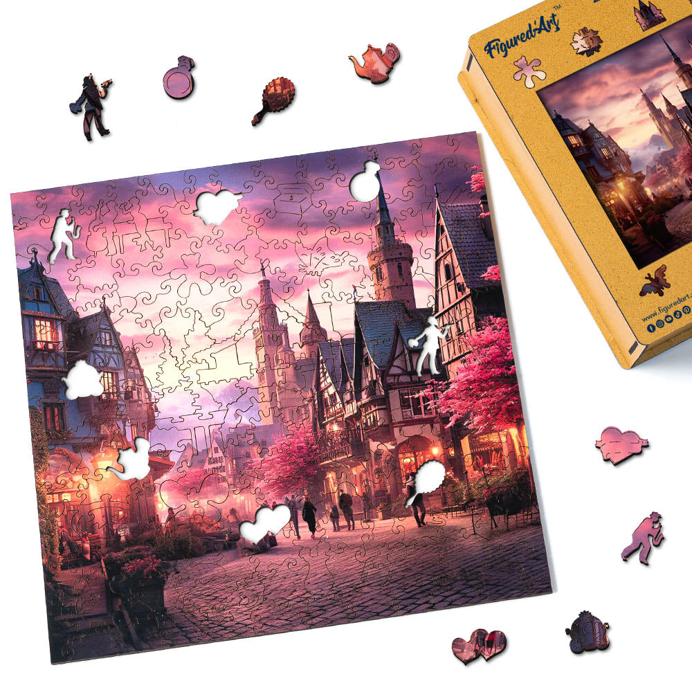 Puzzle in Legno Adulti - Villaggio delle fiabe