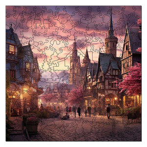 Puzzle in Legno Adulti - Villaggio delle fiabe
