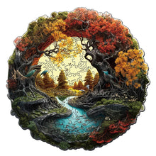 Carica l&#39;immagine nel visualizzatore di Gallery, Puzzle in Legno Adulti - Fiume Autunnale