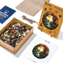 Carica l&#39;immagine nel visualizzatore di Gallery, Puzzle in Legno Adulti - Fiume Autunnale