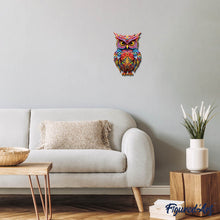 Carica l&#39;immagine nel visualizzatore di Gallery, Puzzle in Legno Adulti - Gufo Multicolore