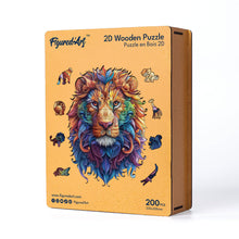 Carica l&#39;immagine nel visualizzatore di Gallery, Puzzle in Legno Adulti - Leone Mandala