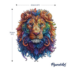 Carica l&#39;immagine nel visualizzatore di Gallery, Puzzle in Legno Adulti - Leone Mandala