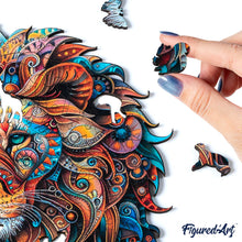 Carica l&#39;immagine nel visualizzatore di Gallery, Puzzle in Legno Adulti - Leone e Cucciolo