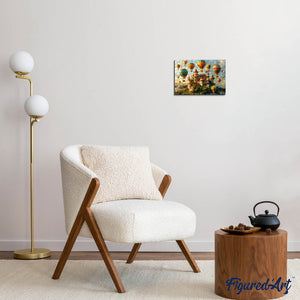 Puzzle in Legno Adulti - Castello e Mongolfiere