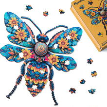 Carica l&#39;immagine nel visualizzatore di Gallery, Puzzle in Legno Adulti - Ape Floreale