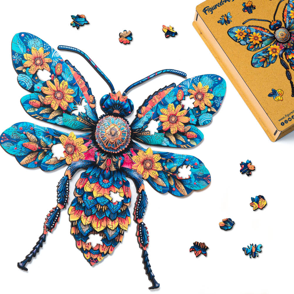 Puzzle in Legno Adulti - Ape Floreale