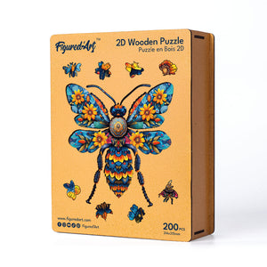Puzzle in Legno Adulti - Ape Floreale