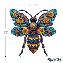 Carica l&#39;immagine nel visualizzatore di Gallery, Puzzle in Legno Adulti - Ape Floreale