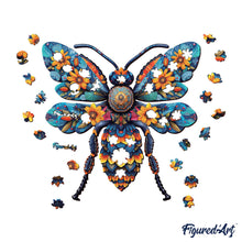 Carica l&#39;immagine nel visualizzatore di Gallery, Puzzle in Legno Adulti - Ape Floreale