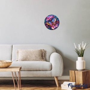 Puzzle in Legno Adulti - Farfalla con Fiori