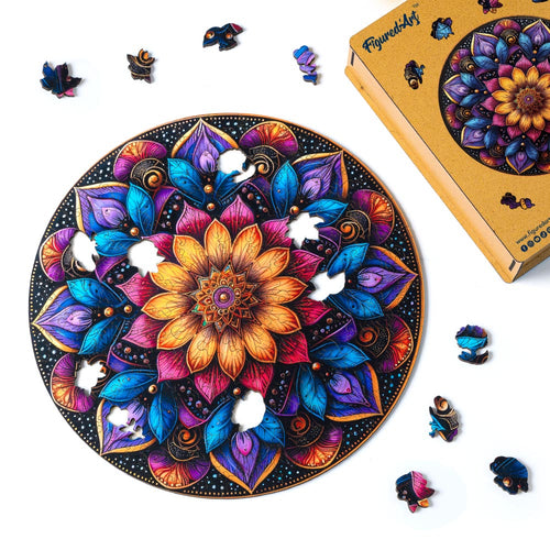 Puzzle in Legno Adulti - Mandala colorato