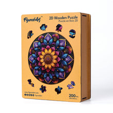 Carica l&#39;immagine nel visualizzatore di Gallery, Puzzle in Legno Adulti - Mandala colorato