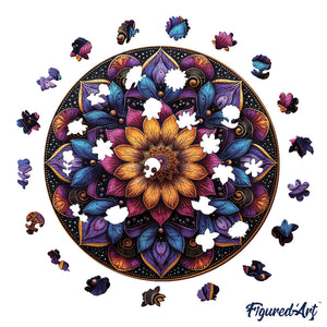 Puzzle in Legno Adulti - Mandala colorato