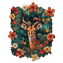 Carica l&#39;immagine nel visualizzatore di Gallery, Puzzle in Legno Adulti - Giraffa con Fiori
