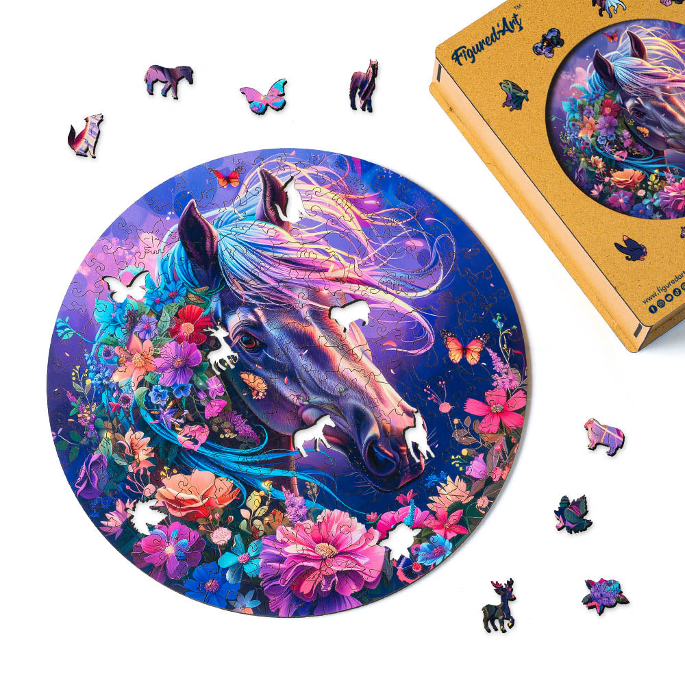 Puzzle in Legno Adulti - Cavallo Fiabesco