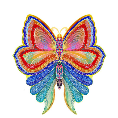 Puzzle 2D in legno - Farfalla Mandala