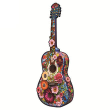 Carica l&#39;immagine nel visualizzatore di Gallery, Puzzle 2D in legno - Chitarra Fiore