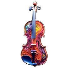 Carica l&#39;immagine nel visualizzatore di Gallery, Puzzle 2D in legno - Violino Colorato
