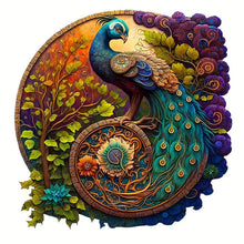 Carica l&#39;immagine nel visualizzatore di Gallery, Puzzle 2D in legno - Nido del Pavone
