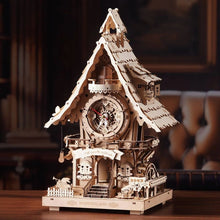 Carica l'immagine nel visualizzatore di Gallery, Puzzle 3D - Orologio a cucù (colore legno)