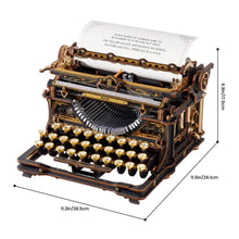 Carica l'immagine nel visualizzatore di Gallery, Puzzle 3D - Macchina da scrivere classica