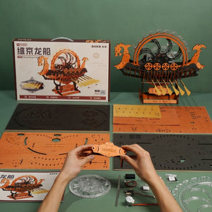 Puzzle 3D - Nave Vichinga con Drago