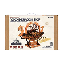 Carica l&#39;immagine nel visualizzatore di Gallery, Puzzle 3D - Nave Vichinga con Drago