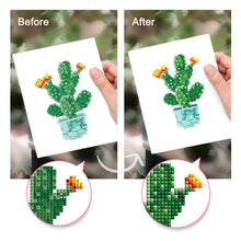 Carica l&#39;immagine nel visualizzatore di Gallery, Mini Set Diamond Painting 15x20cm (4 pezzi) - Gioielli del Giardino: Mini Succulente