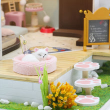 Carica l&#39;immagine nel visualizzatore di Gallery, Casa in Miniatura 3D - Giardino del Caffè del Gatto