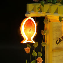 Carica l&#39;immagine nel visualizzatore di Gallery, Casa in Miniatura 3D - Giardino del Caffè del Gatto