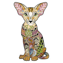 Carica l&#39;immagine nel visualizzatore di Gallery, Puzzle 2D in legno - Gatto Sfinge