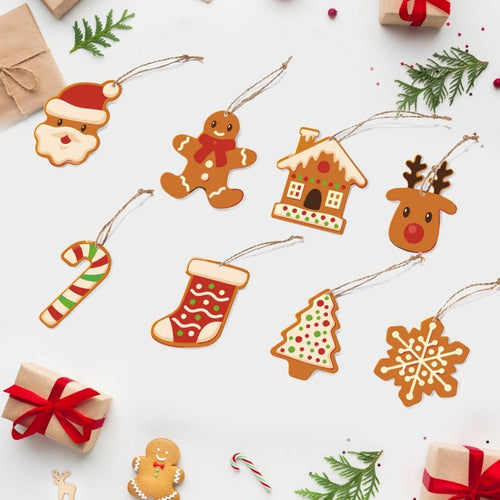 Decorazioni Natalizie da Dipingere con i Numeri - Kit Biscotti di Pan di Zenzero per le Feste Figured'Art