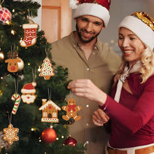 Carica l&#39;immagine nel visualizzatore di Gallery, Decorazioni Natalizie da Dipingere con i Numeri - Kit Biscotti di Pan di Zenzero per le Feste