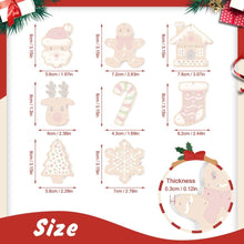 Carica l&#39;immagine nel visualizzatore di Gallery, Decorazioni Natalizie da Dipingere con i Numeri - Kit Biscotti di Pan di Zenzero per le Feste