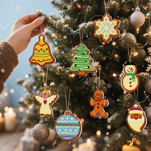 Decorazioni Natalizie da Dipingere con i Numeri - Kit Pupazzo di Neve Angelo Albero