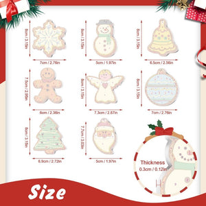 Decorazioni Natalizie da Dipingere con i Numeri - Kit Pupazzo di Neve Angelo Albero