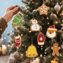 Carica l&#39;immagine nel visualizzatore di Gallery, Decorazioni Natalizie da Dipingere con i Numeri - Kit Calza della Befana e Babbo Natale