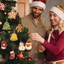 Carica l&#39;immagine nel visualizzatore di Gallery, Decorazioni Natalizie da Dipingere con i Numeri - Kit Calza della Befana e Babbo Natale